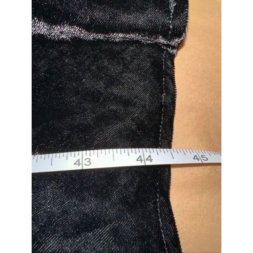 FARM Rio Size L Richelieu Velvet Slip Dress Black Embellished Midi Open Back - Picture 13 of 13